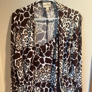 Joseph Ribkoff fun animal print set